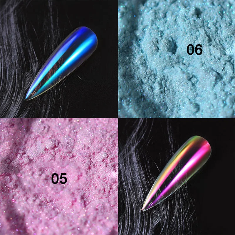 Newly Nude Powder Aurora Powder Symphony Nail Art Manicure Tool for Girls CTN88