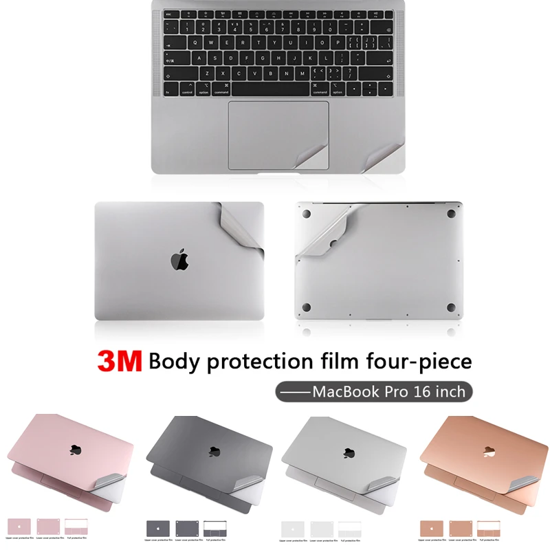 Чехол для ноутбука Apple MacBook Pro 16 дюймов 2019 защитный чехол 4 в 1 всего тела наклейки