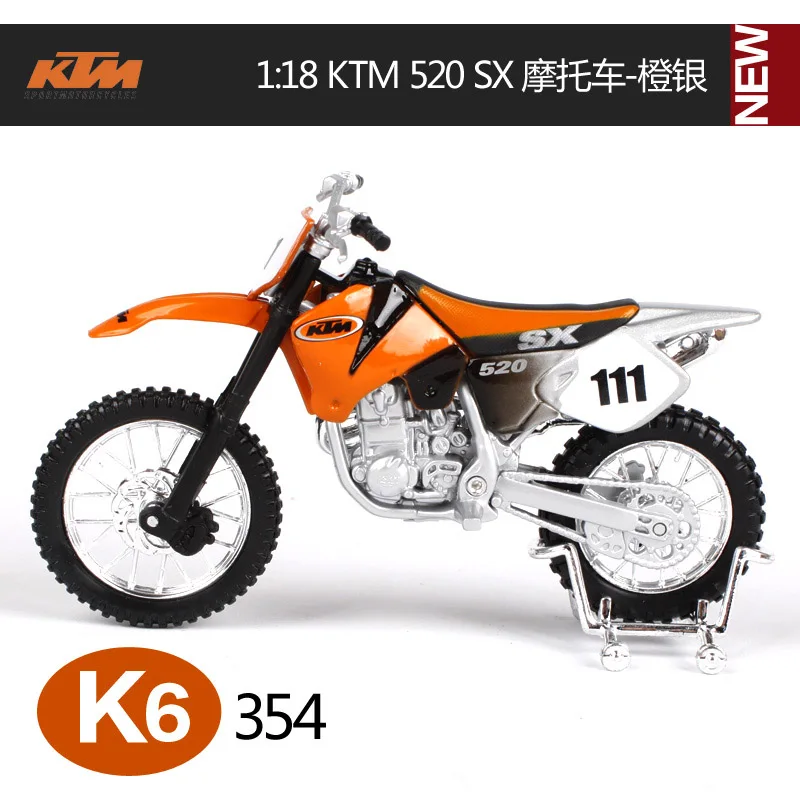 Maisto 1:18 мотоцикл KTM металлическая модель игрушки для детей подарок на день рождения Коллекция игрушек - Цвет: Синий