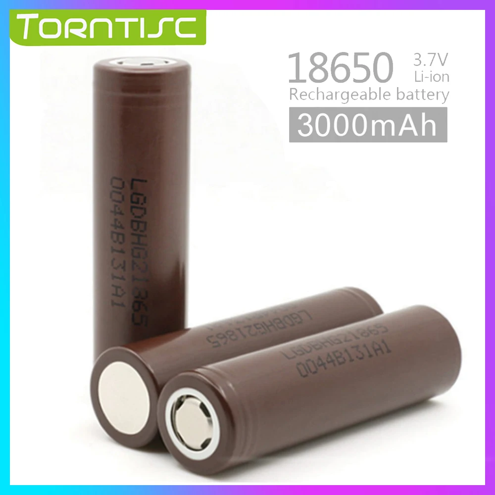 Torntisc новый 18650 аккумулятор 3 7 в 3000 мАч литиевая акумуляторная батарея для