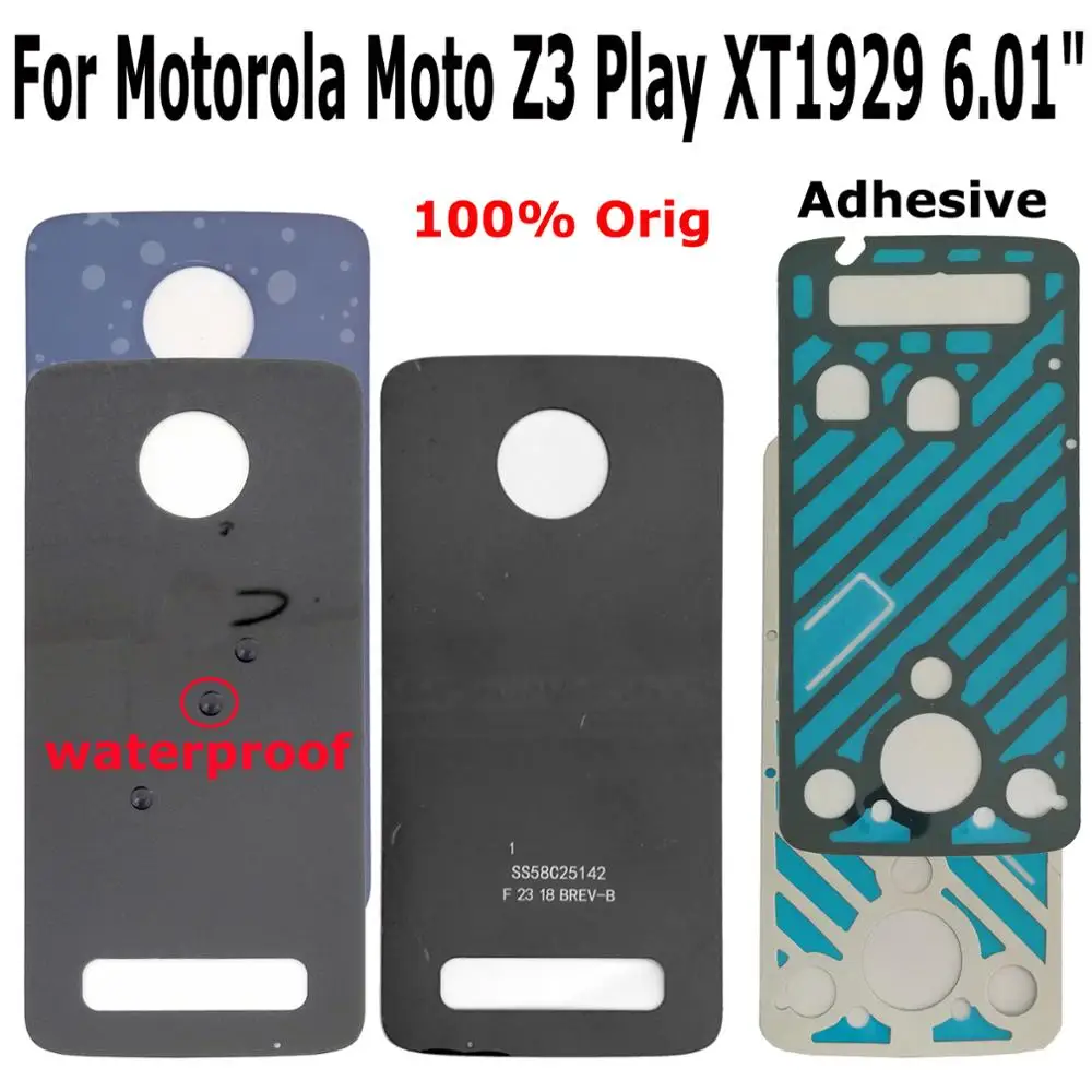 Shyueda 100% Оригинальная Новинка 6 01 &quotдля Motorola Moto Z3 Play xtзакладки стеклянная задняя