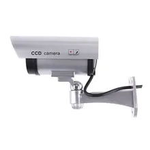 LESHP CA-11 Monitor Security Guard Simulation Surveillance Bullet Camera Outdoor Indoor Dummy IR Camera with Red flashing light simulation camera simulation monitor high simulation with sensor false monitor