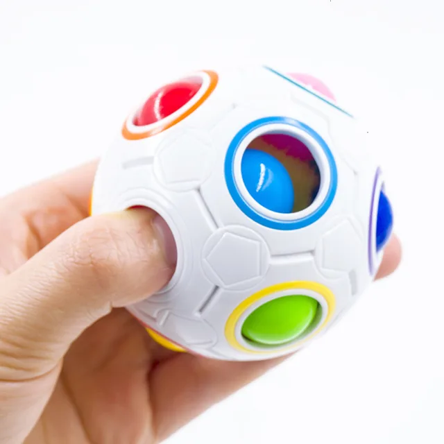 Creative Magic Spheric Cube Speed Rainbow Ball Puzzles Learning Educational Toys For Children Adult Office Anti Stress Gifts 5