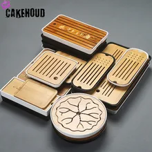 CAKEHOUD China Pu'er Tea Bamboo Tray Tea Tray Drainage Water Storage Table Kungfu Tea Ceremony Board Service Tray TeaAccessories