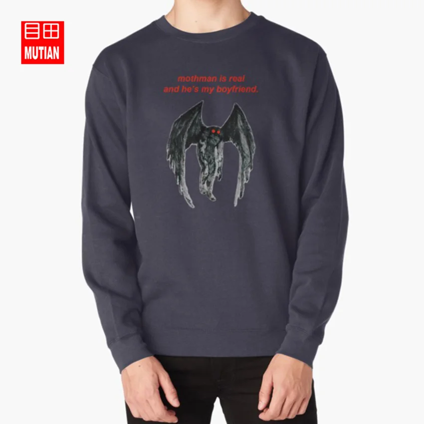 Мотман настоящий, и он мой друг. Толстовки с капюшоном mothman cryptid buzzfeed неразгаданные ryan bergara shane madej