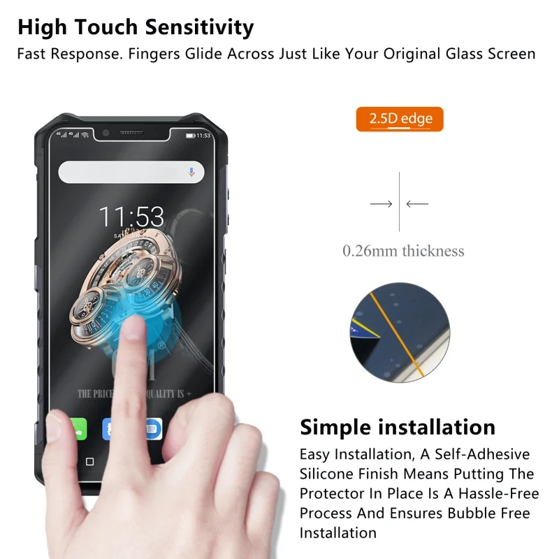 10 шт. закаленное стекло для ULEFONE ARMOR 6S стекло протектор экрана 2.5D 9H закаленное стекло для ULEFONE ARMOR 6S защитная пленка