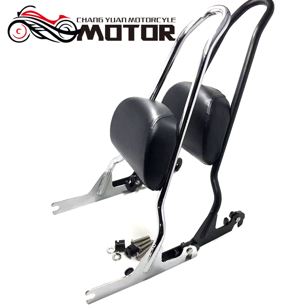 Для Harley Fatboy LO FLSTF Softail FXST pugno CVO equipaje Sissy Bar Passenge de Sissy Bar respaldo de cojin