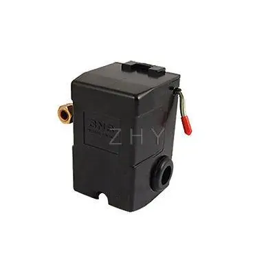 

AC 120V 20A 28-100 PSI 1-Port 1/4" NPT Pressure Switch for Air Compressor Valve