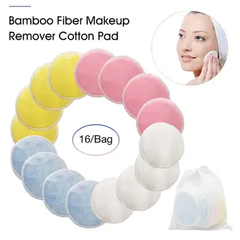 

New Cleansing Cotton Pad Bamboo Reusable Cotton Pad Facial Eye Makeup Remover