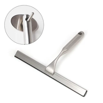 

Bathroom Mirror Scraper Kitchen Durable Cleaner With Hook Tool Stainless Steel Home Helper Window Squeegee Washing Glass Wiper