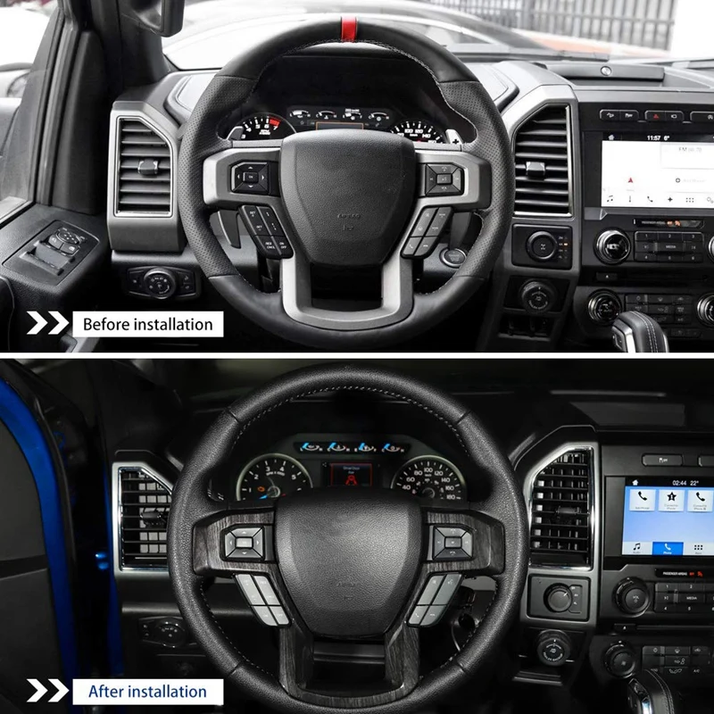 Накладка на руль автомобиля Рамка для Ford F150 аксессуары для интерьера