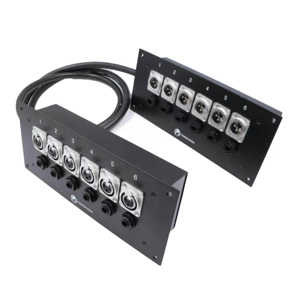6-channel-XLR-Junction-Box-Recording-Studio-Through-the-Wall-Panel-XLR ...
