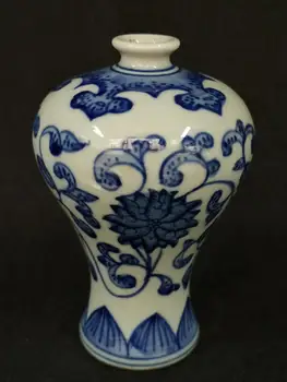 

YIZHU CULTUER ART Collection Chinese Old blue-and-white Porcelain Flower Vase Bottle Decoration Gift