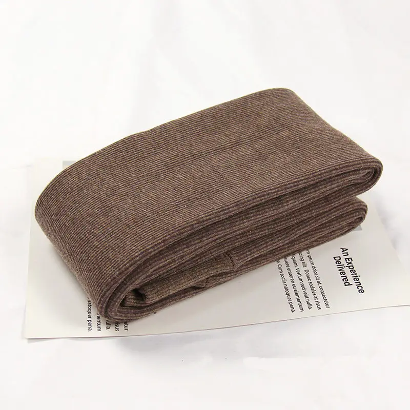 380g coffee color Осенне-зимние теплые леггинсы женские брюки плюс бархатные утепленные леггинсы с высокой талией женские супер эластичные зимние леггинсы C5965 - Цвет: 380g coffee color