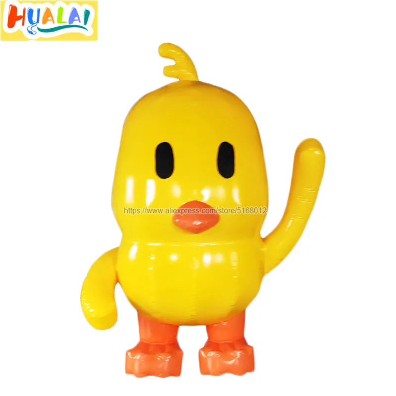 

outdoor giant inflatable yellow chicken,inflatable cartoon character model for Advertising events 3m high with pump for sale