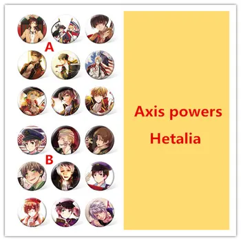

9pcs one set Axis Powers Hetalia badge Pin button 2.3"(5.8cm)