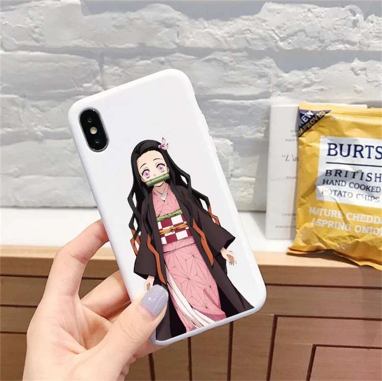 BHSR-24081 Камадо Nezuko Kimetsu без Yaiba демон убийца ТПУ, конфетный мягкий чехол для телефона для iphone 6/6s, 6 Plus/6s Plus, 7 Plus/8, XS XM X 11 pro - Цвет: BHSR-24081