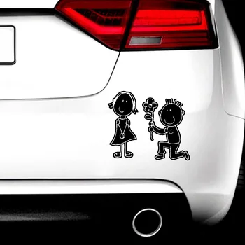 

Cartoon love Car Decal Funny Motorcycle Car Styling Vinyl Stickers On Car