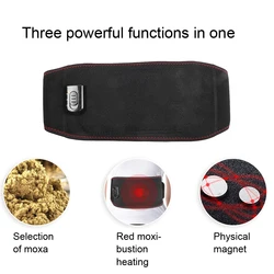 Home Waist Belt Moxibustion Hot Compress Magnet Therapy Waist Protection Belt Warm Waist 220V Massage Belt Relieve Dysmenorrhea