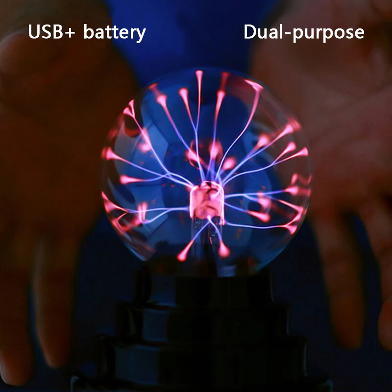 Взрывные Модели электростатического ионного шара Креативный необычный USB источник питания батарея сенсорный сенсор декоративный ночник