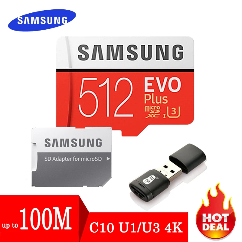 Карта памяти SAMSUNG EVO Micro SD 32 ГБ 64 256 512 ГБ|Карты памяти| |