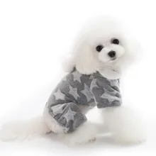 Мягкая одежда для собаки из флиса, щенка, чихуахуа, зимнее пальто, комбинезон, костюм для собаки, пижамы с капюшоном для маленьких и средних собак, кошек