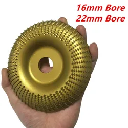 Roue de meulage d'angle pour le travail du bois, disque de sculpture, 16mm 22mm 