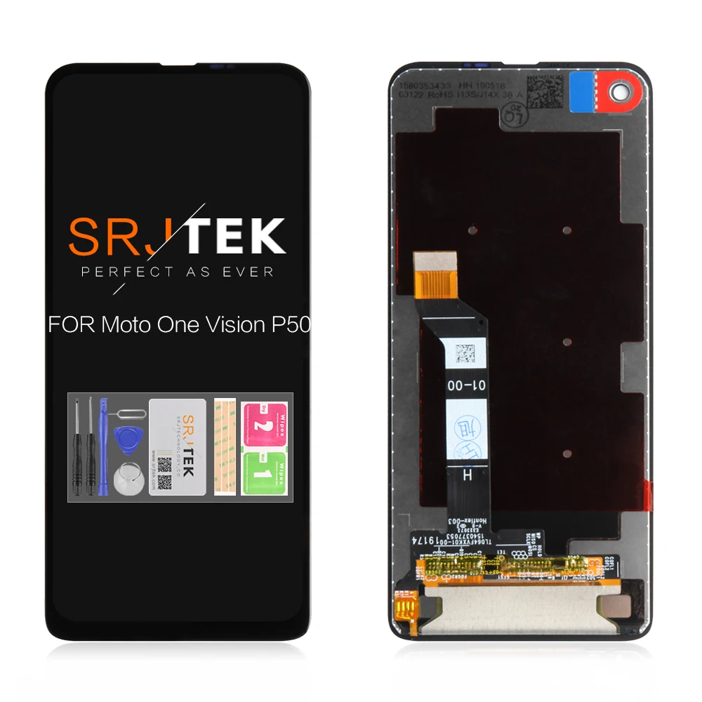 

For Motorola One Vision P50 XT1970 LCD Touch For Moto One Action XT2013-1 Display Digitizer For Moto One P30 Play XT1941 Screen