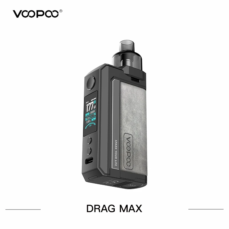 Оригинальный комплект электронной сигареты VOOPOO Drag Max 177 Вт вапорайзер с баком PnP Pod
