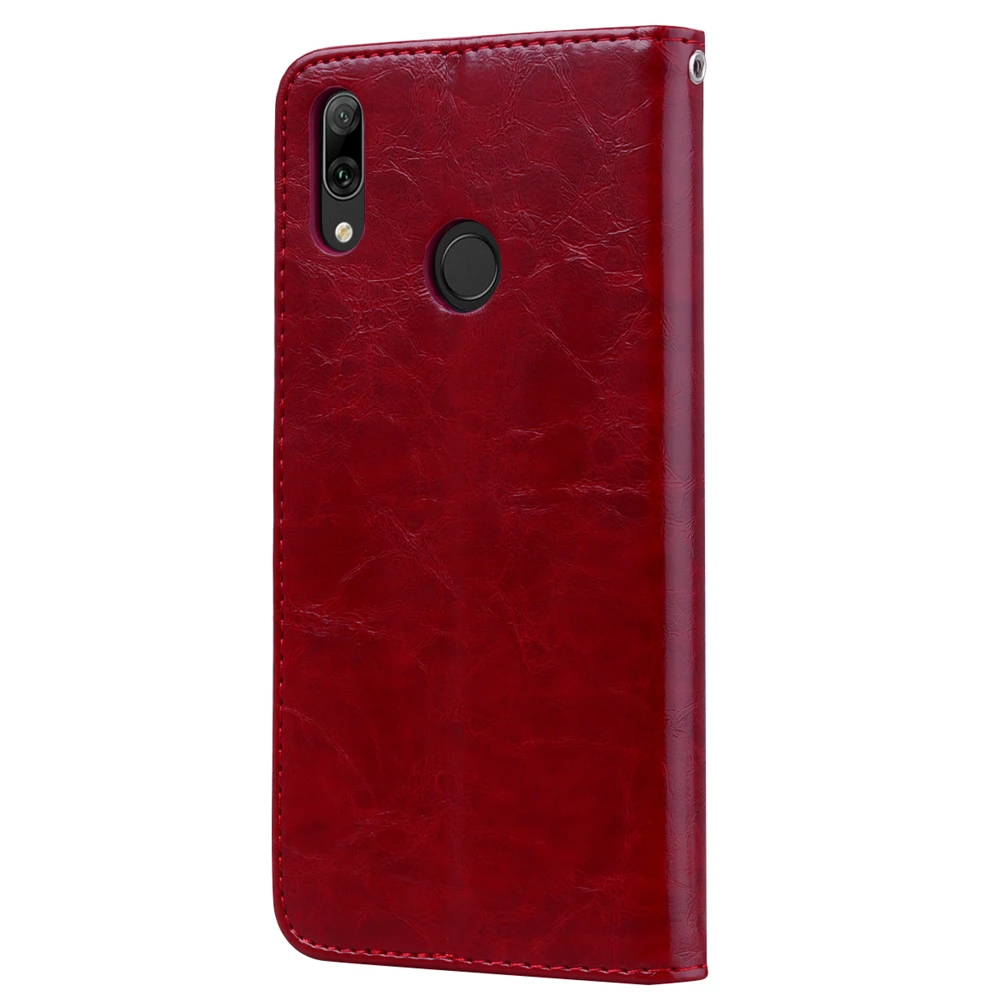 Роскошный деловой флип кошелек чехол для Huawei Y5 Y6 Y7 2020 Y3 Pro 2017 2018 Y9 Prime 2019 кожаный