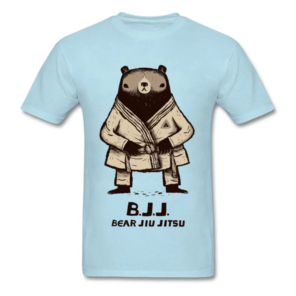 3D Printed BJJ_bear_jiu_jitsu_1772 T-Shirt for Men Special Summer/Fall Round Collar Pure Cotton Short Sleeve T-Shirt T-Shirt BJJ_bear_jiu_jitsu_1772 light