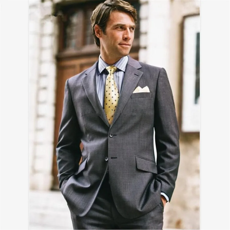 picture color New Men’s Suit Smolking Noivo Terno Slim Fit Easculino Evening Suits For Men Black Double Breasted Stripe Suit Tuxedo Groom Prom - Color: picture color
