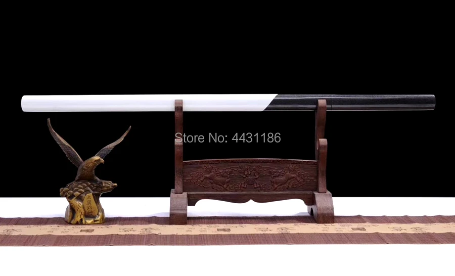 Battle Ready Clay Tempered Very Sharp Ninja Knife Saber T10Steel Full Tang Japanese Samurai Straight Dao Sword Katana