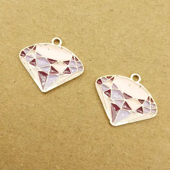 

10pcs 16x20mm geometry triangle charms enamel charm for jewelry making fashion earring pendant fashion charms