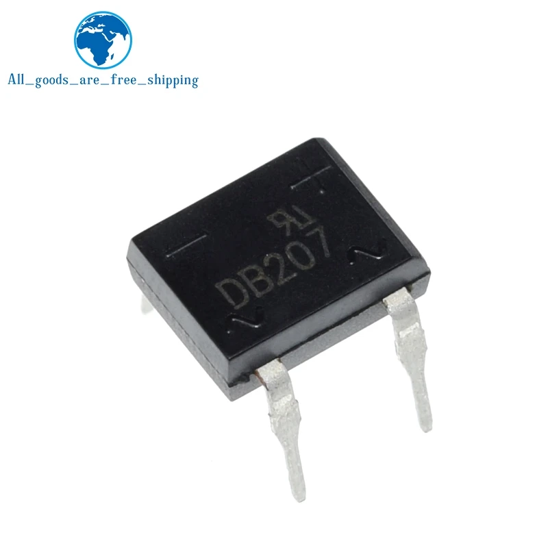 10 шт./лот диодный мост retifica DB207 DIP 4 DB207S DIP4 2A 1000V питания модуль диодного выпрямителя