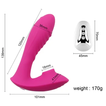 Sucking Dildo Vibrator with Remote Controller Vagina G Spot Clitoris Stimulator 10 Speeds Masturbate Sucker Sex Toys for Women 4
