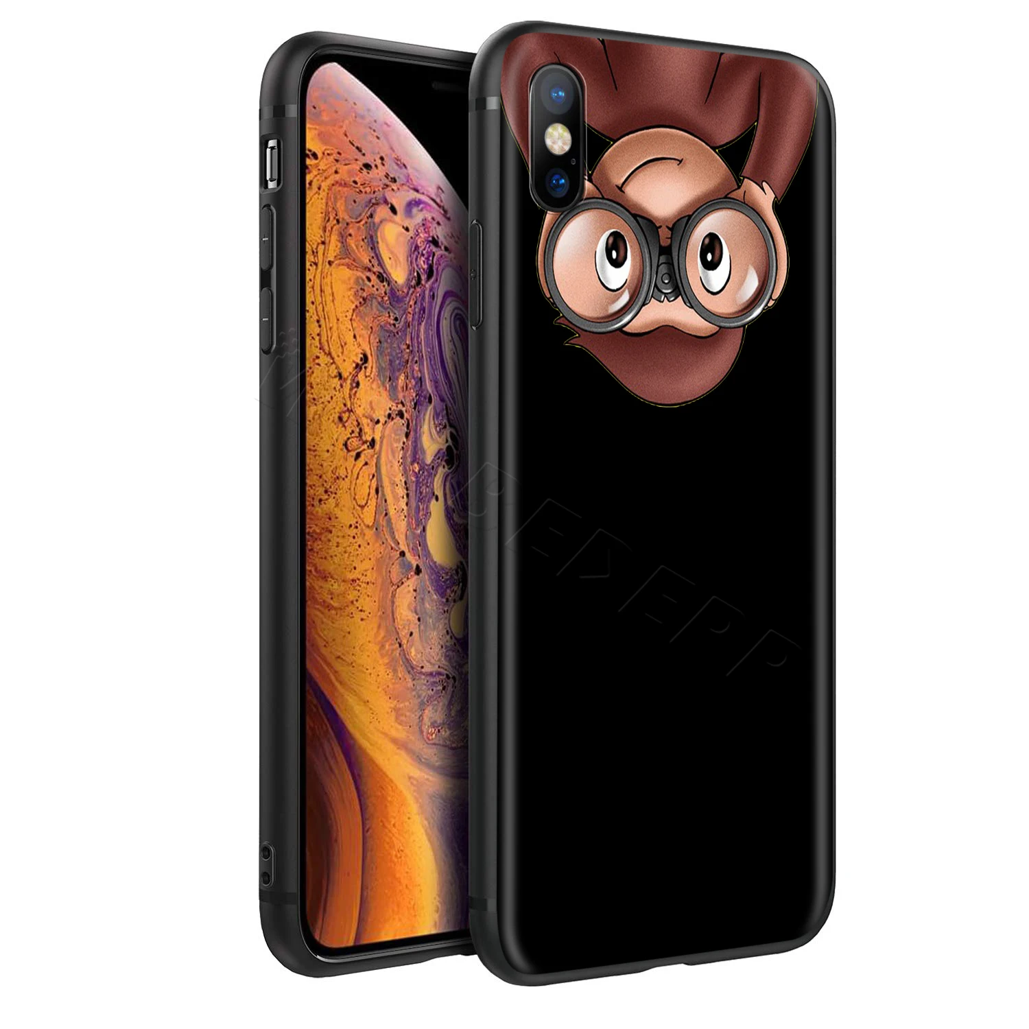 Webbedepp удивительный мультяшный чехол с обезьянкой для Apple iPhone 11 Pro XS Max XR X 8 7 6 6S Plus 5 5S SE