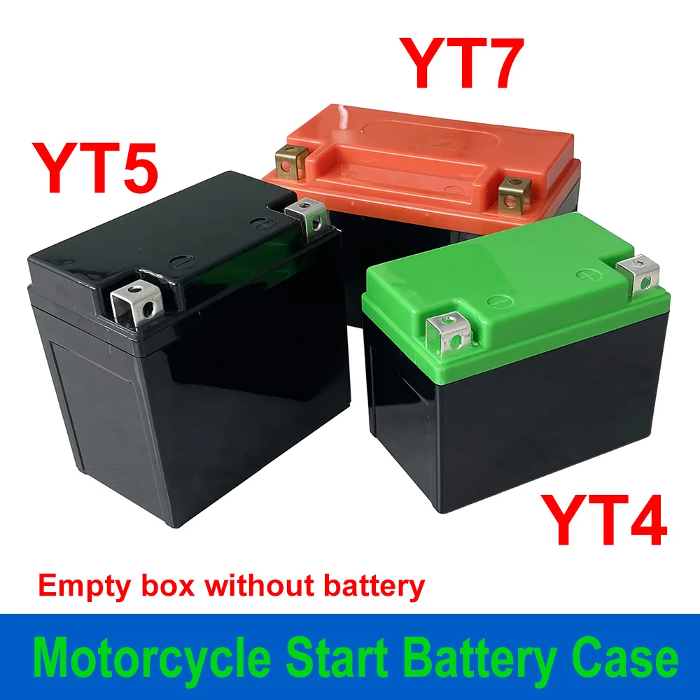 Motorcycle Start Battery Case Yt4 Yt5 Yt7 For 12v 12.8v 4ah 5ah 7ah
