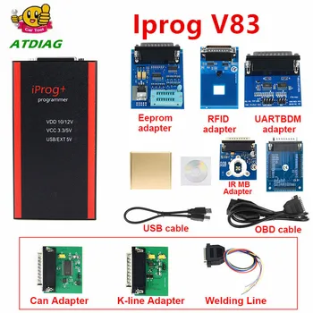 

IPROG Pro v83 Key Programmer Odometer Correction Airbag Reset Tool Iprog+ IMMO till 2019 Replace Digiprog3 Carprog V8.21 Tango