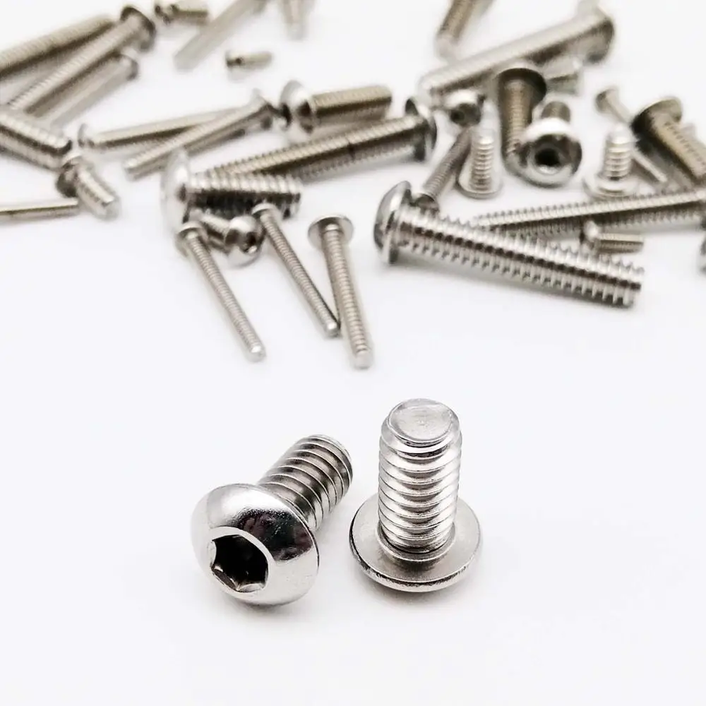 5//16-18 X 3//8/" Stainless Steel Button Head Standard Bolts 10 PCs