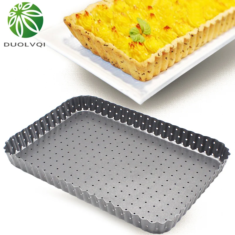 

Round Rectangle Cake Pizza Pie Baking Tray Practical Carbon Steel Pizza Pans Non-stick Bakeware Durable Kitchen Baking Tools