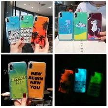 Неоновый песок непроницаемый для воды и жидкости чехол зыбучий песок задняя крышка светящийся песок Жидкий чехол для iPhone XS Max XR XS 7 8 6 6s Plus Мягкий чехол для телефона