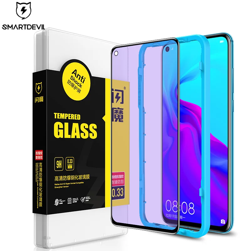 Закаленное стекло SmartDevil для Huawei nova 4 Blue защитная пленка экрана 4E пленка|Защитные
