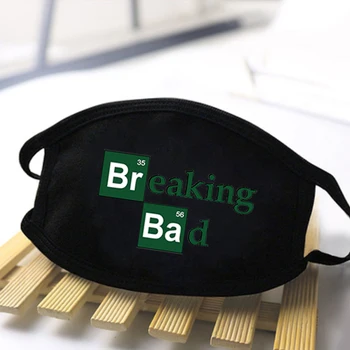 

Breaking Bad Print Dustproof Mask 2020 Women Fashion Streetwear Masks Protective Masks Breathable Mouth Man Comfortable Masks
