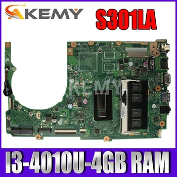 Płyta główna S301L S301LA do płyty głównej Asus S301LA REV2 2 I3-4010U-4GB RAM Procesor 100 testowany tanie i dobre opinie CN (pochodzenie) NONE PAVILION 90NB02Y0-R00050 S301LA