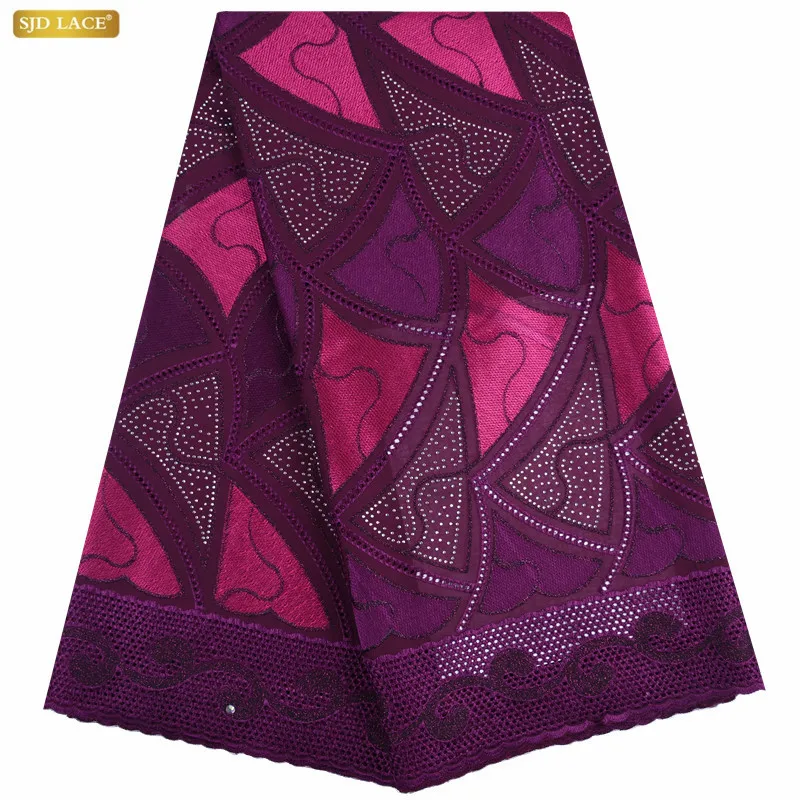 Нигерийская Свадебная африканская кружевная ткань модное Африканское хлопковое кружево «швейцарская вуаль» в швейцарской высококачественной сухой кружевной ткани A1718 - Цвет: As Picture