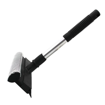 

1Pc Telescopic Glass Brush Cleaner Window Cleaning Wiper Practical Brush Wiper for Home Kitchen (Black) 20x8x29cm