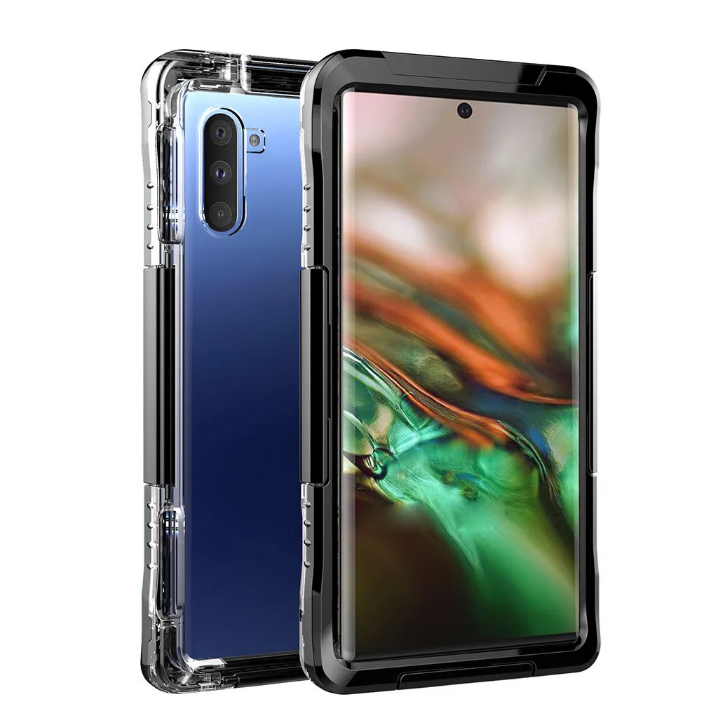 Чехол для Телефона Водонепроницаемый для плавания, ударопрочный для samsung GALAXY Note10 водонепроницаемый чехол с подставкой 6,3 дюймов