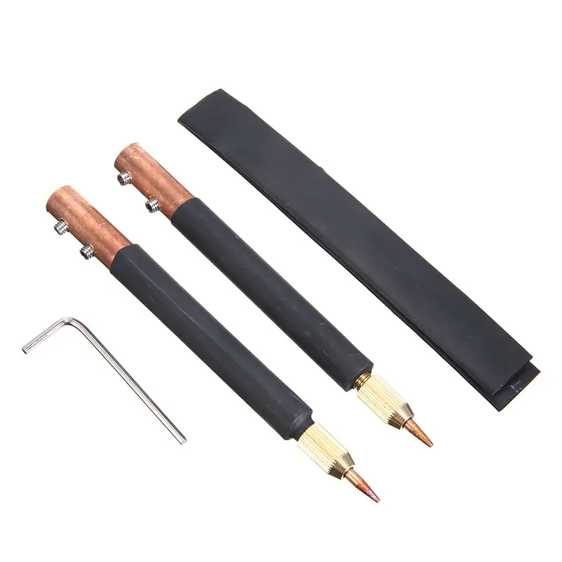 1 Set DIY Spot Welding Machine Accessories Spot Welder Copper Handheld Spot Welding Pen Hole Terminal Connector