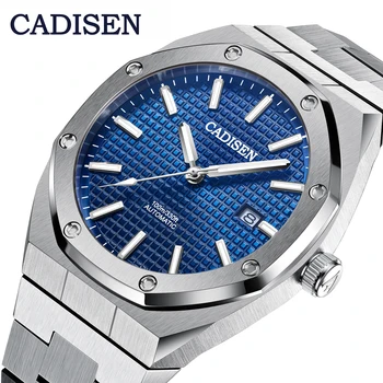 

CADISEN Design Brand Luxury Mens Watches Mechanical Automatic Blue Watch Men 100M Waterproof Casual Business luminous Wristwatch